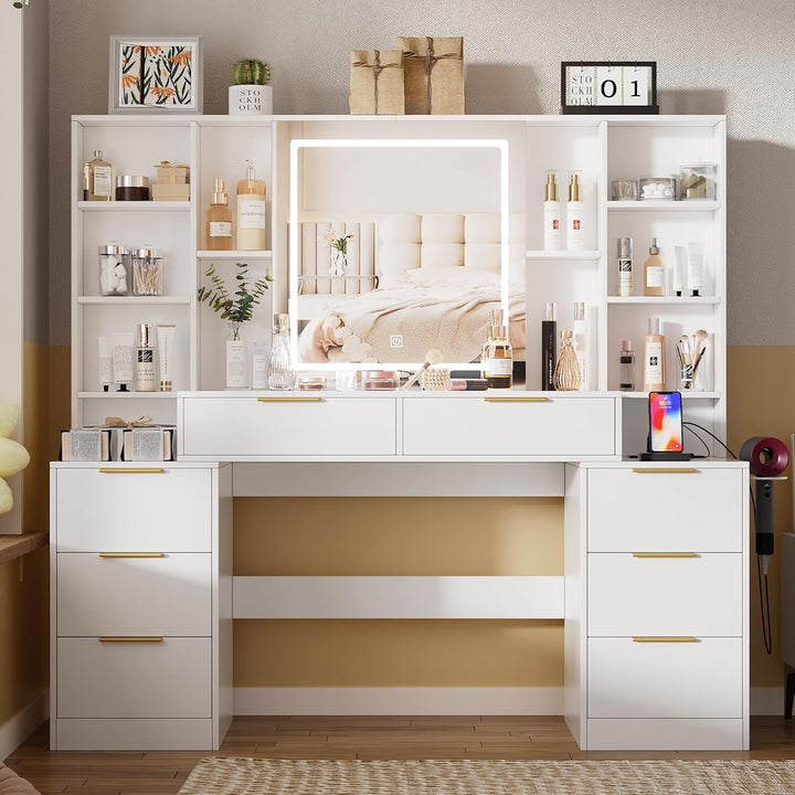 🔥Elegant White Vanity Desk