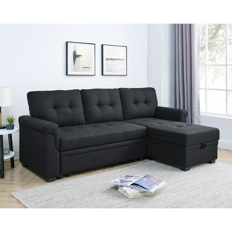 Thomasville Tisdale Fabric Sectional with Storage Ottoman