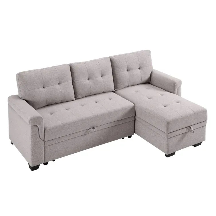 Thomasville Tisdale Fabric Sectional with Storage Ottoman