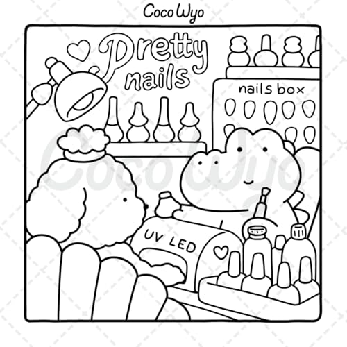 Cozy Friends: Coloring Book for Adults and Teens Featuring Super Cute Animal Characters with Easy and Simple Designs for Relaxation