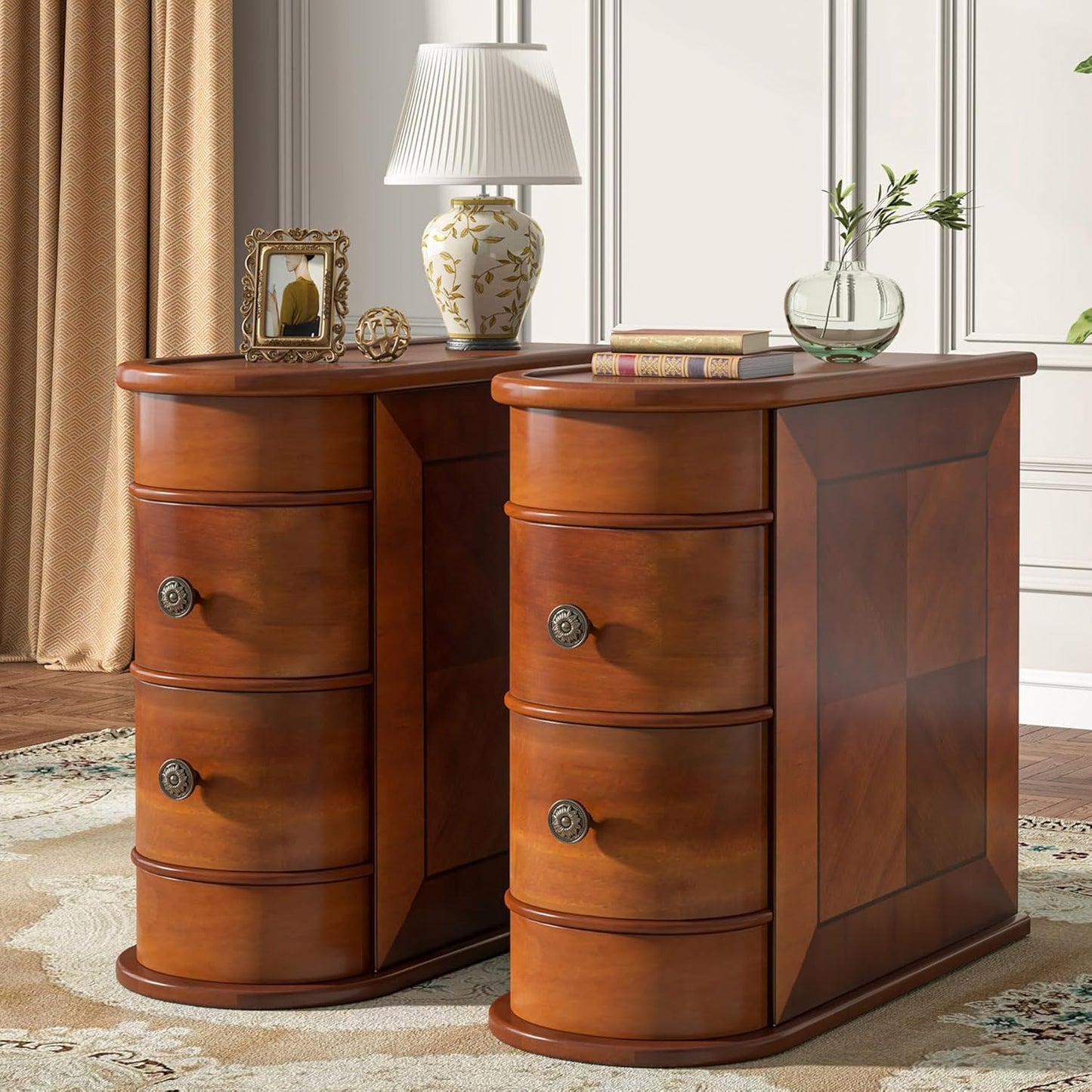 💥$49 Only today💥Wood End Table Set of 2