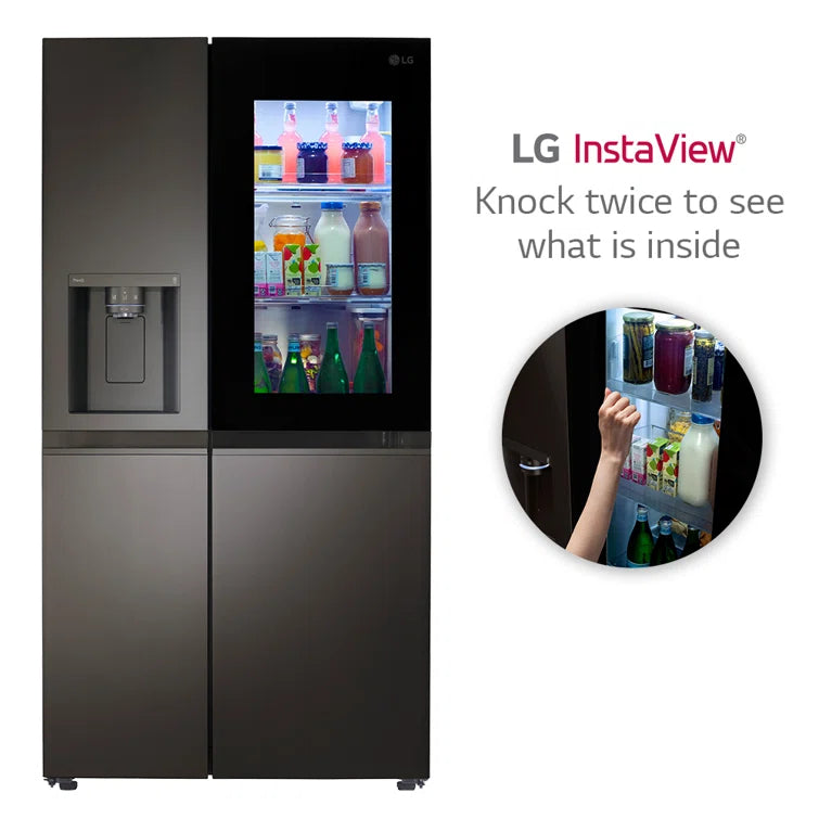 27 Cu. Ft. Side-By-Side Instaview Refrigerator