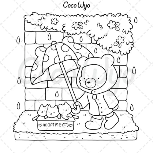 Cozy Friends: Coloring Book for Adults and Teens Featuring Super Cute Animal Characters with Easy and Simple Designs for Relaxation