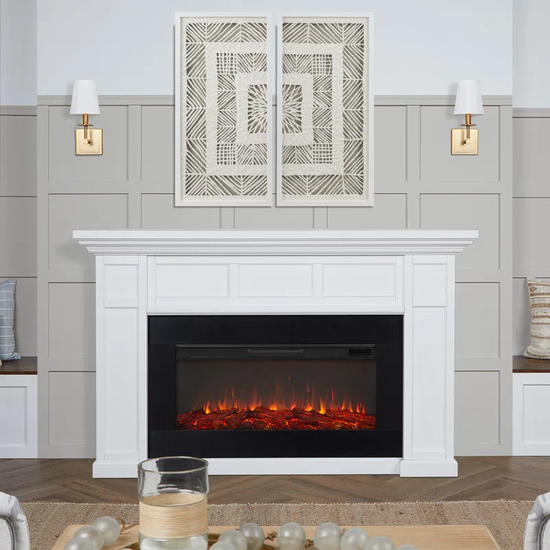 Alcott 75" Landscape Electric Fireplace by Real Flame