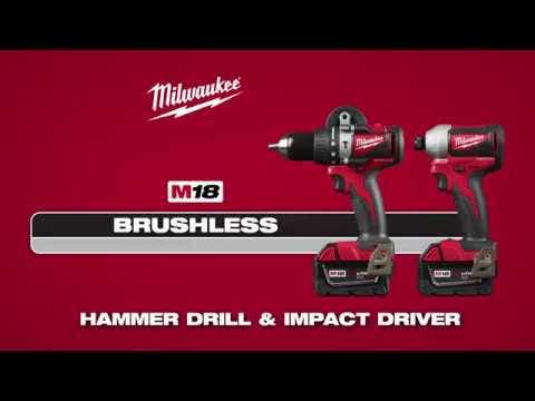 MILWAUKEE 18V Fuel�?Gen3 13mm Hammer Drill M18FPD2-0