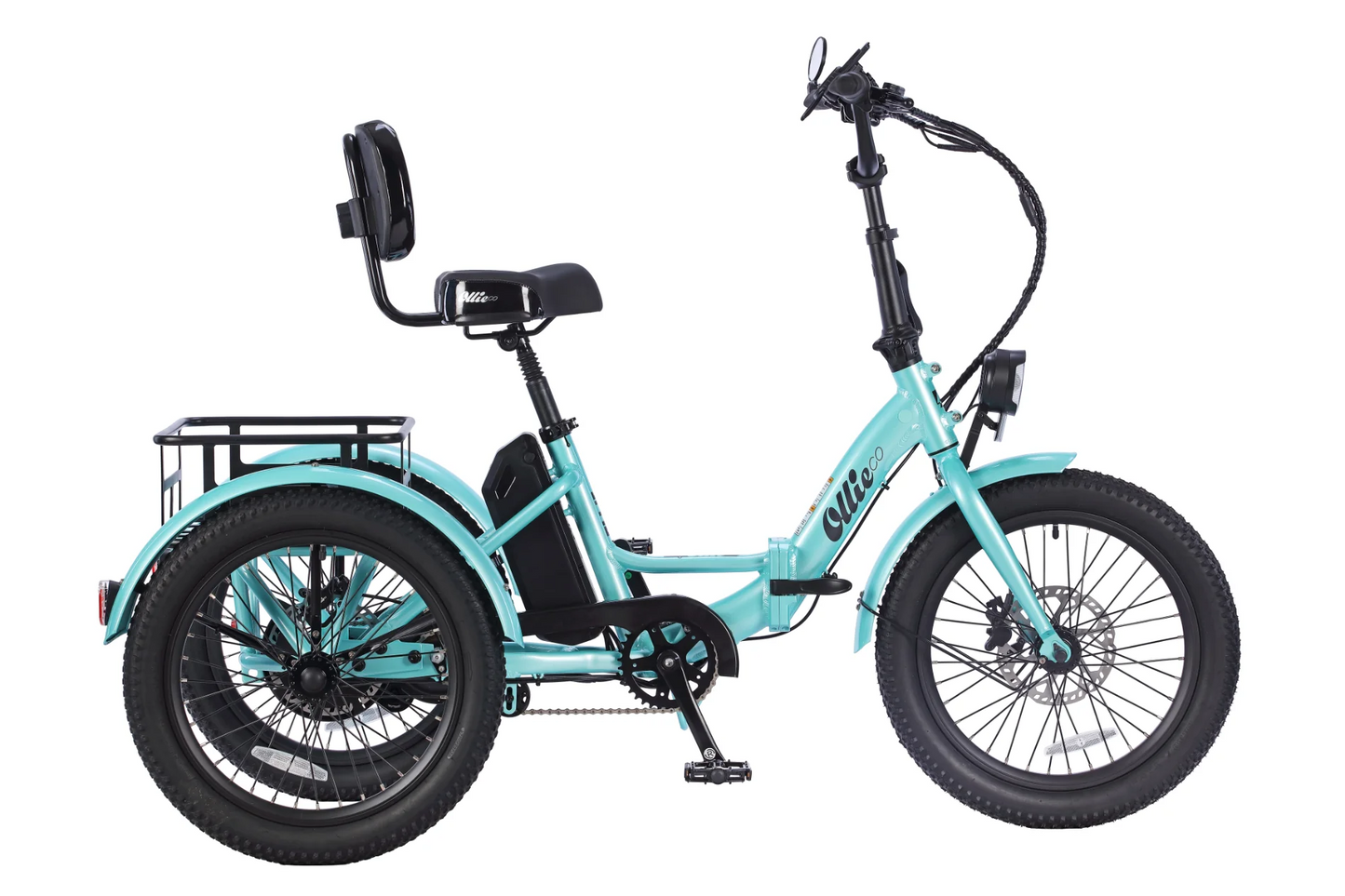 💝💝Last day clearance✨💝 Buy 1 Get 1 Free✨Ollie Leo electric tricycle with 500W motor and 20MPH speed