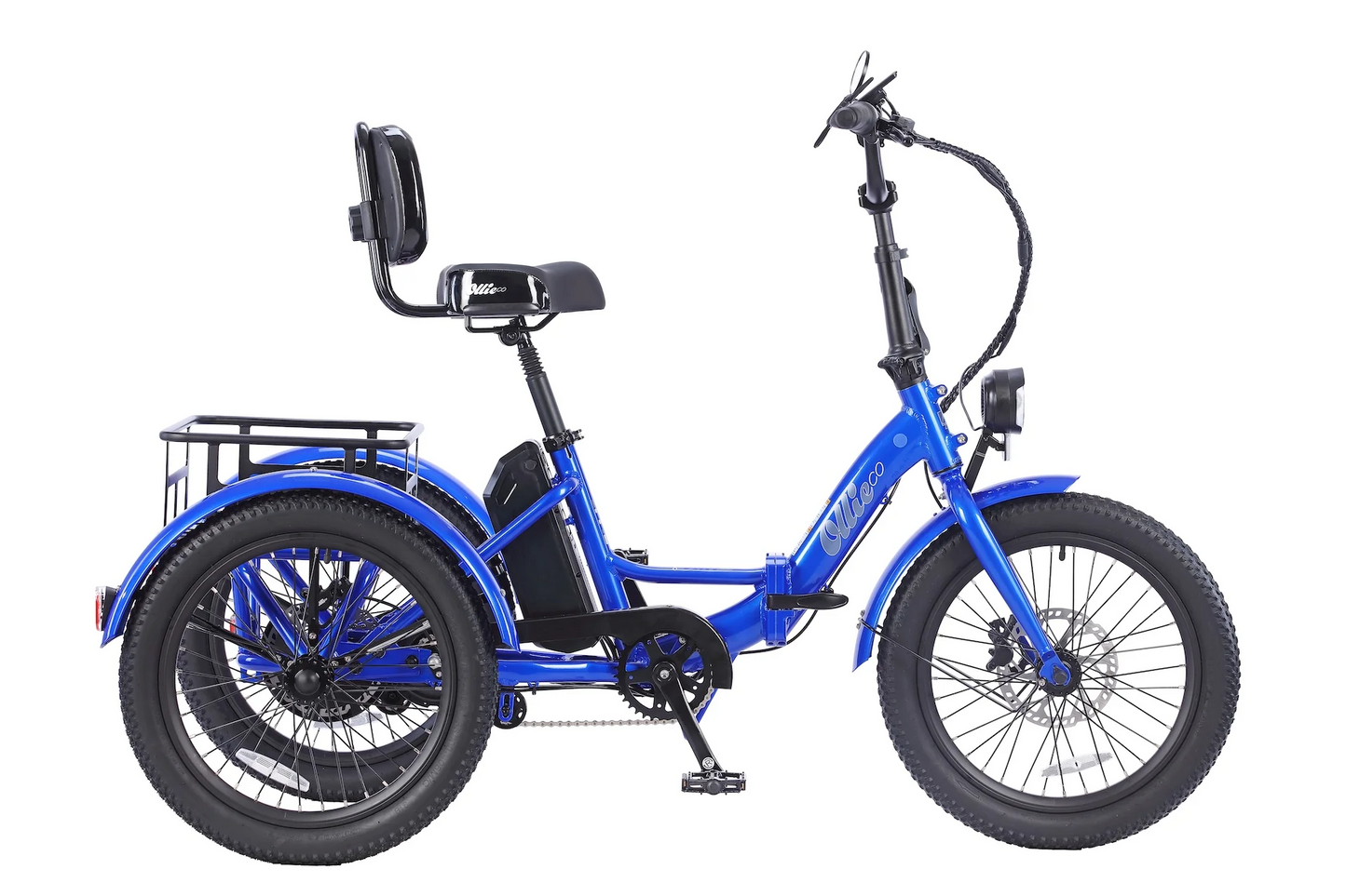 💝💝Last day clearance✨💝 Buy 1 Get 1 Free✨Ollie Leo electric tricycle with 500W motor and 20MPH speed
