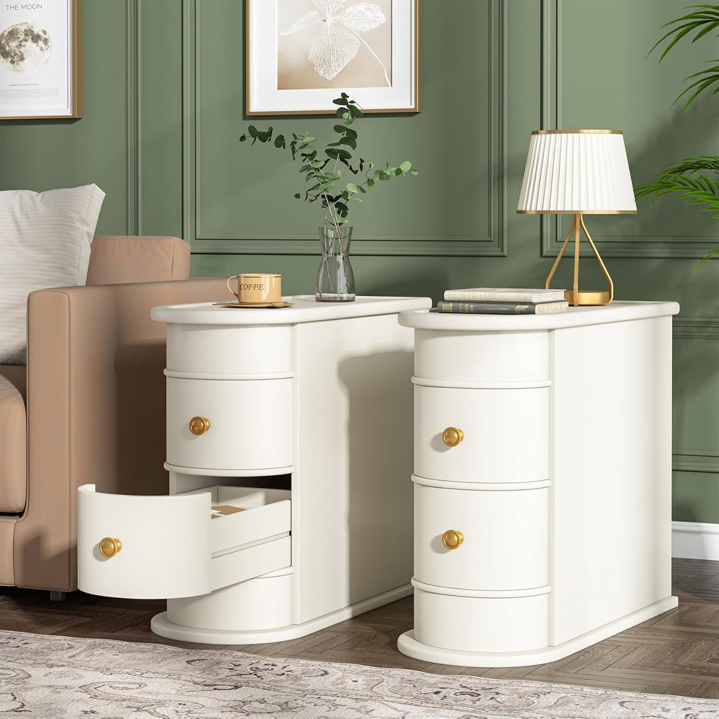 💥$49 Only today💥Wood End Table Set of 2