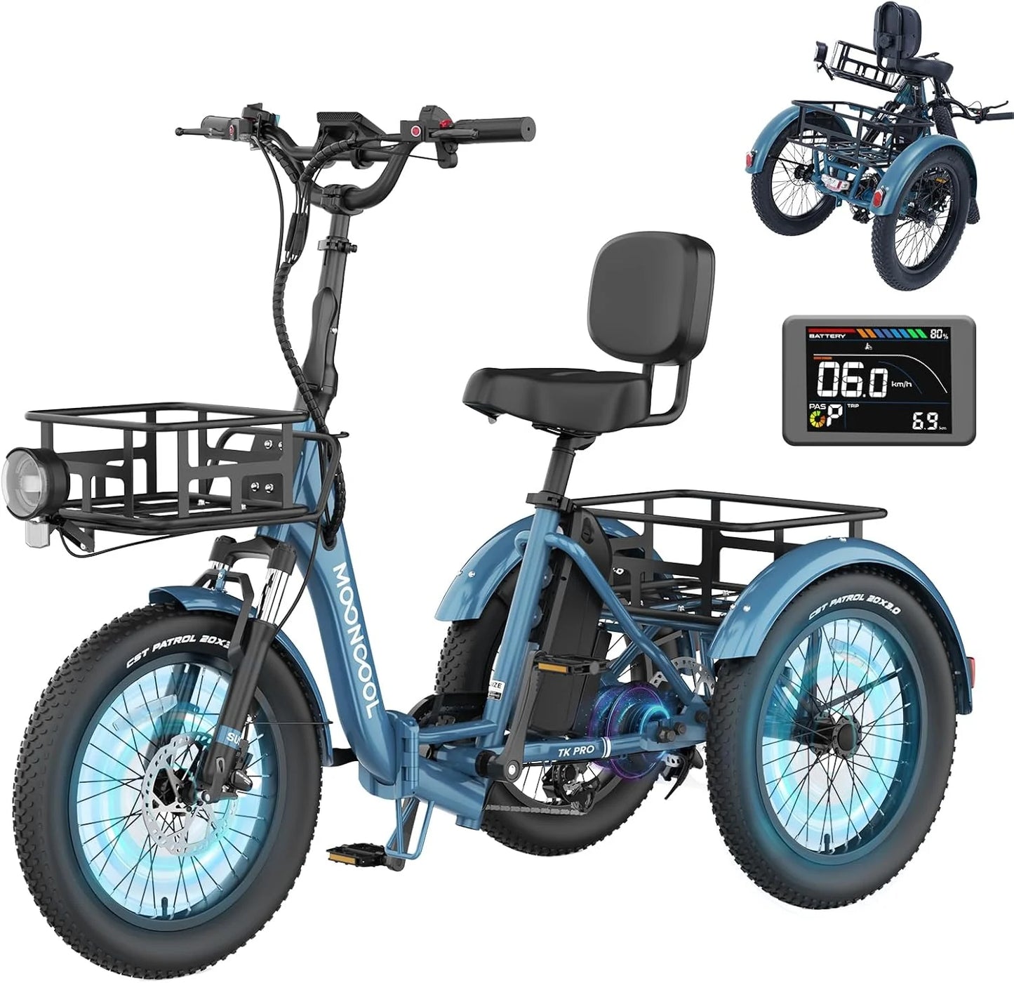 US Independence Day Is Coming – 90% OFF Electric Trike w/ 3 Wheels, 500W Motor & Basket – Today Only! | Limit 1 | Only 200 Units!
