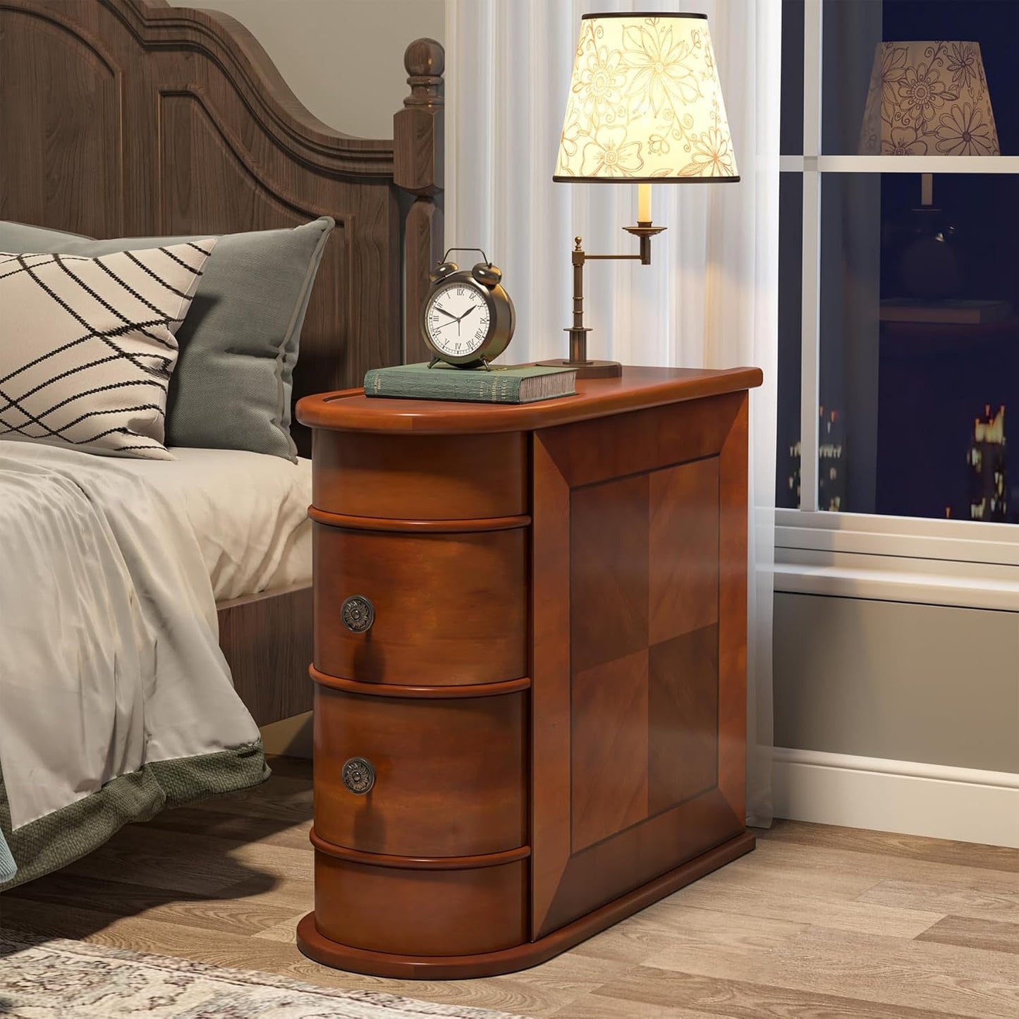 💥$49 Only today💥Wood End Table Set of 2