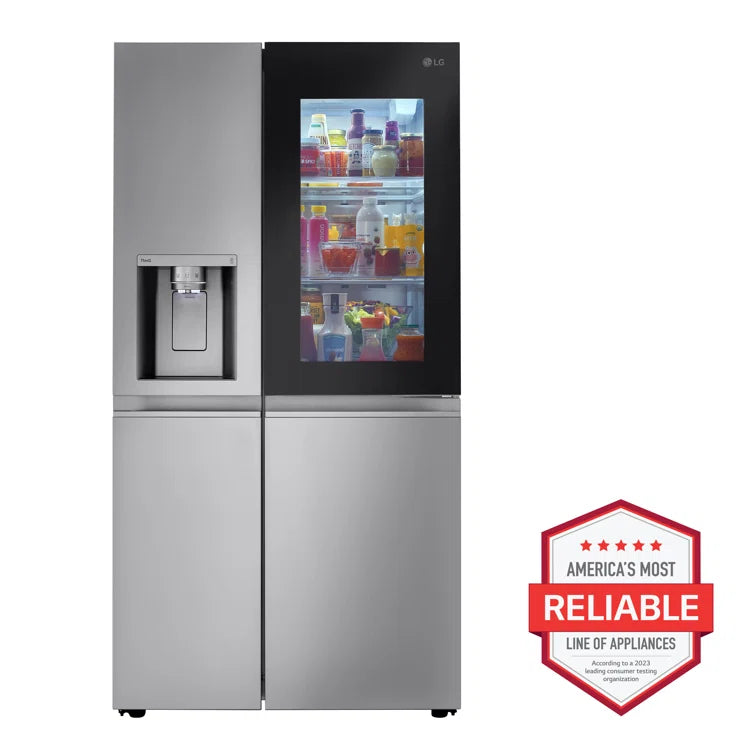 27 Cu. Ft. Side-By-Side Instaview Refrigerator