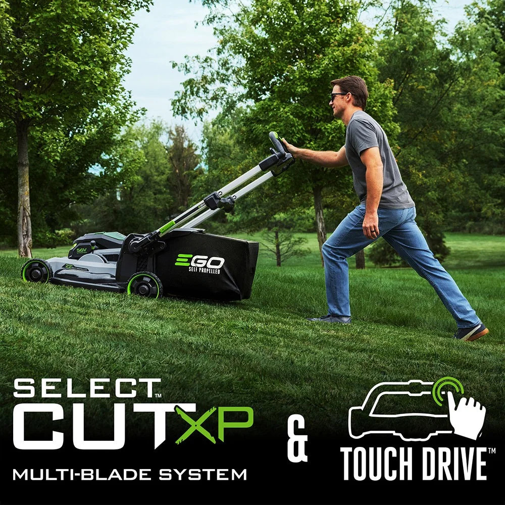 POWER+ MOWER 22" SUPER COMPOSITE DECK SELECT CUT™ SYSTEM WITH PEAK POWER KIT (TWO 6AH BATTERIES)