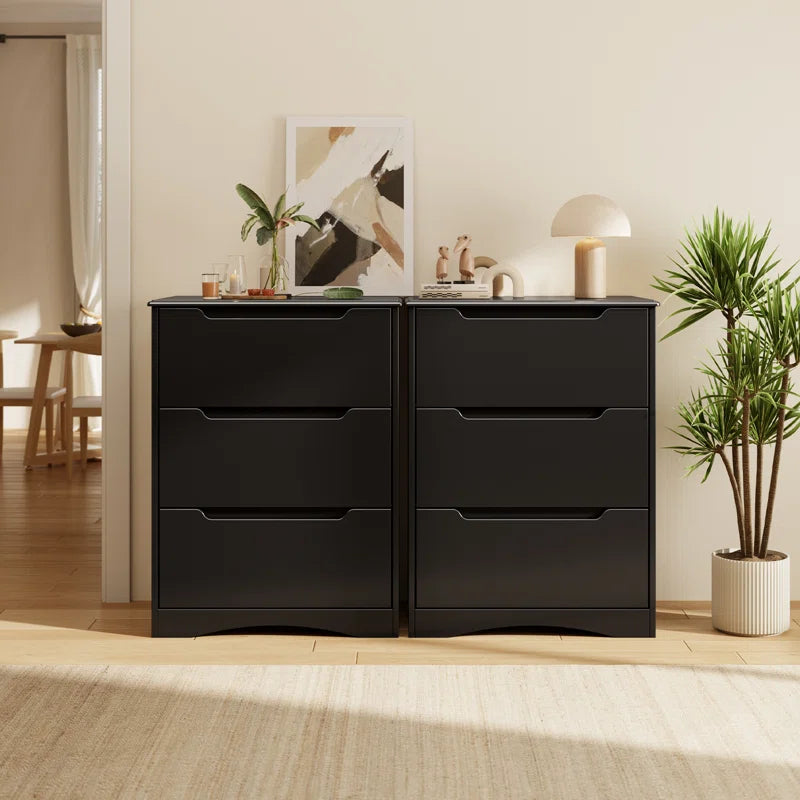 Michiaki 24.41" W 3 Drawer Dresser