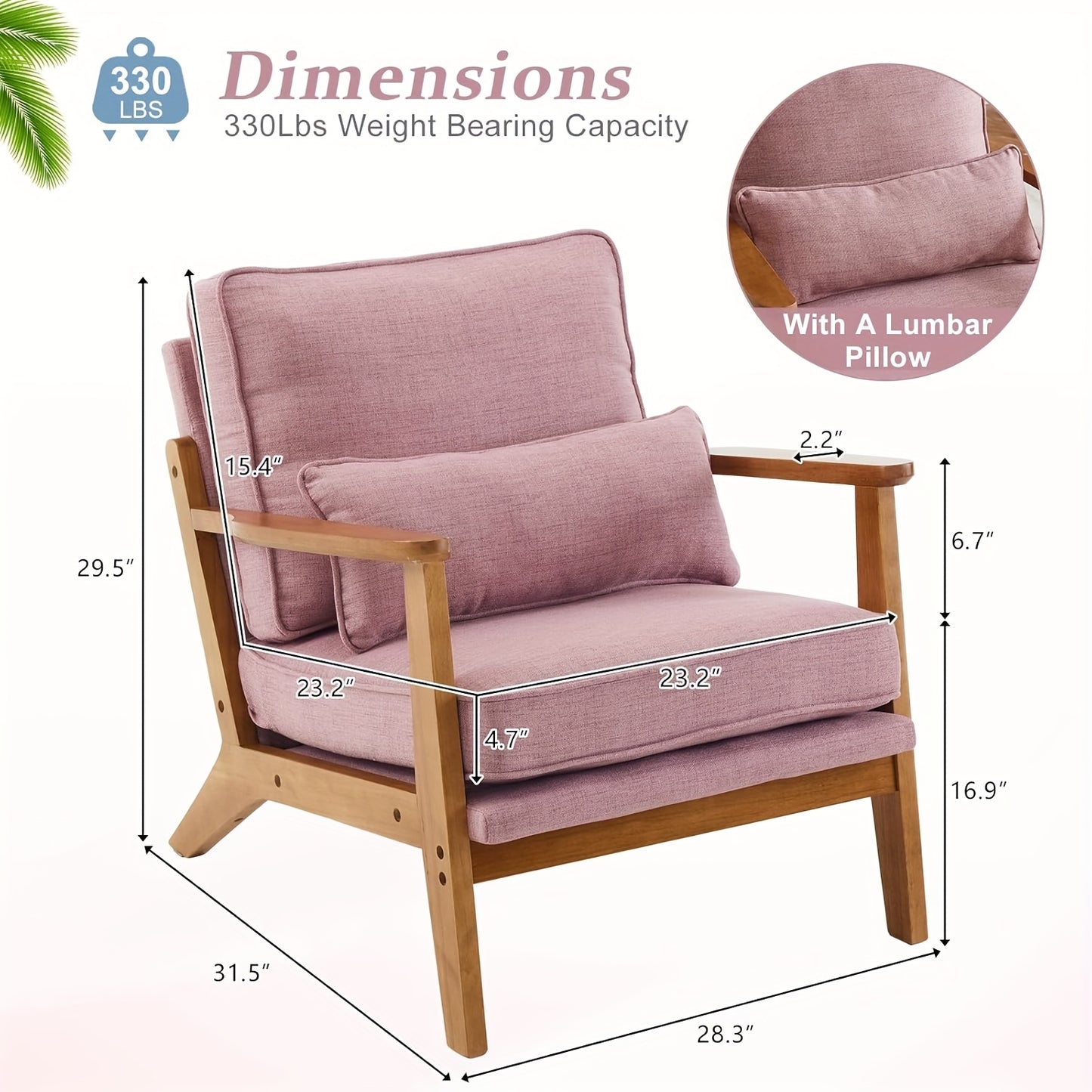 Wayfair® Wide armrest lounge chair