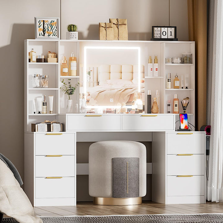 🔥Elegant White Vanity Desk