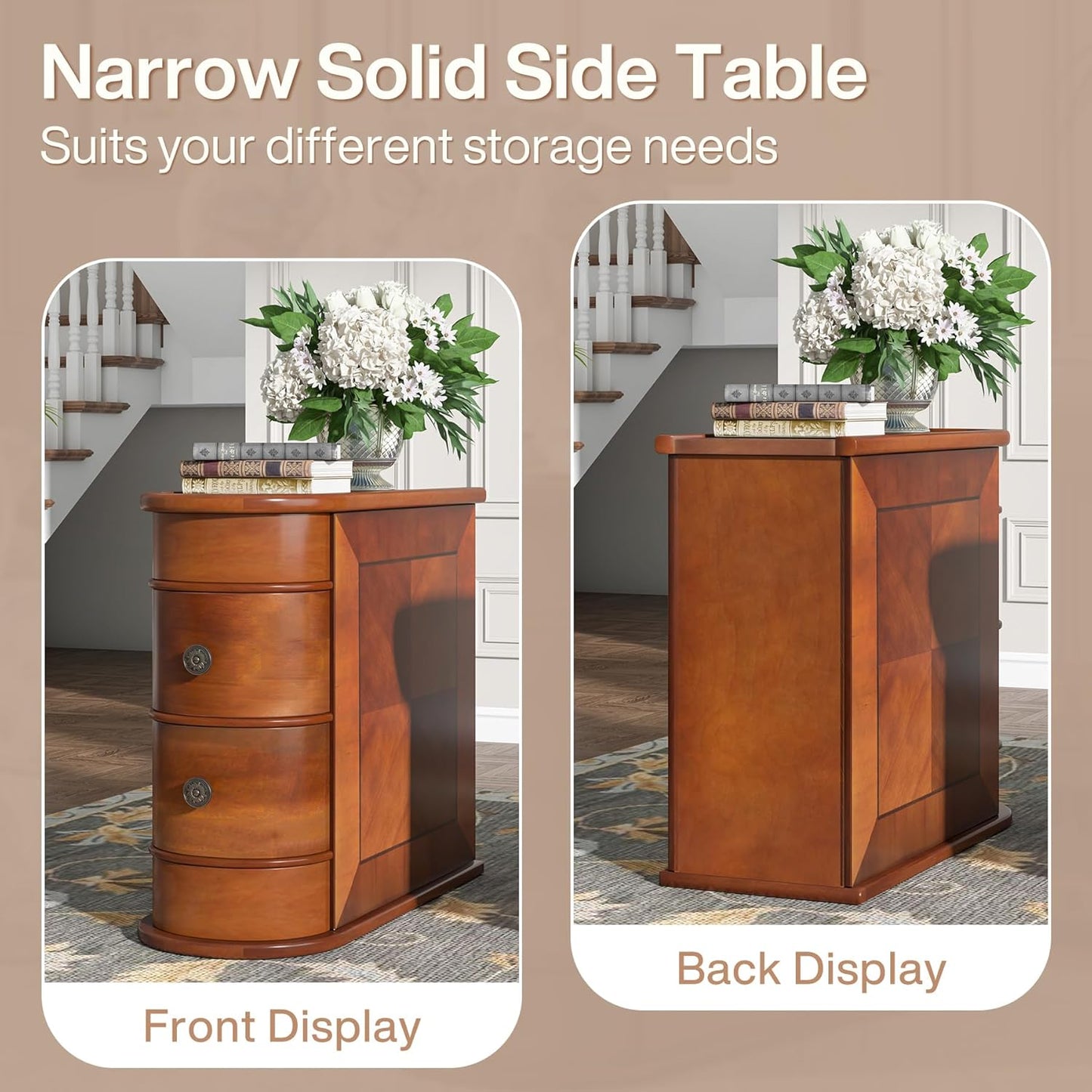 💥$49 Only today💥Wood End Table Set of 2