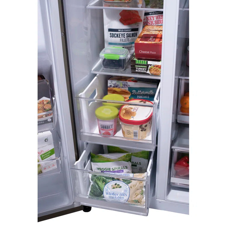 27 Cu. Ft. Side-By-Side Instaview Refrigerator