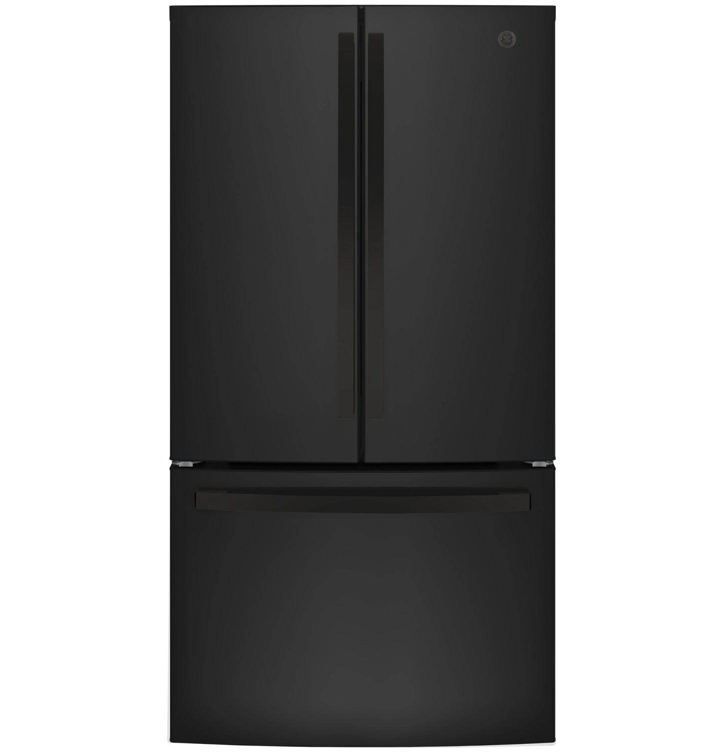 💝LAST DAY FOR CLEARANCE✨GE GNE27JYMFS French door refrigerator, 27 cubic feet total capacity, made of fingerprint-resistant stainless steel