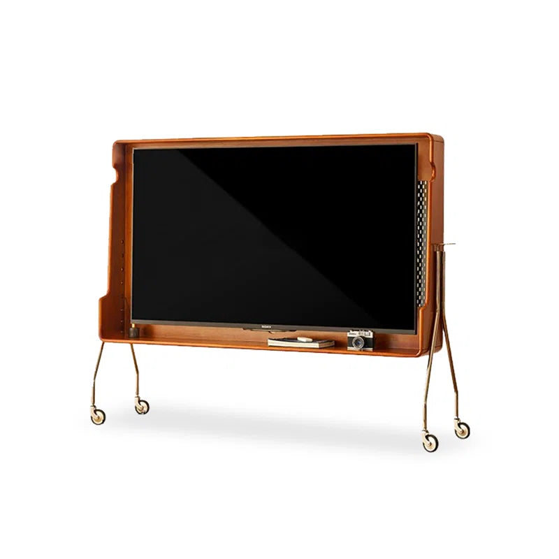 Solid Wood Paderna Media Console(mobile TV stand) +Samsung 75” Class DU7200 Series 4K Smart Tizen TV