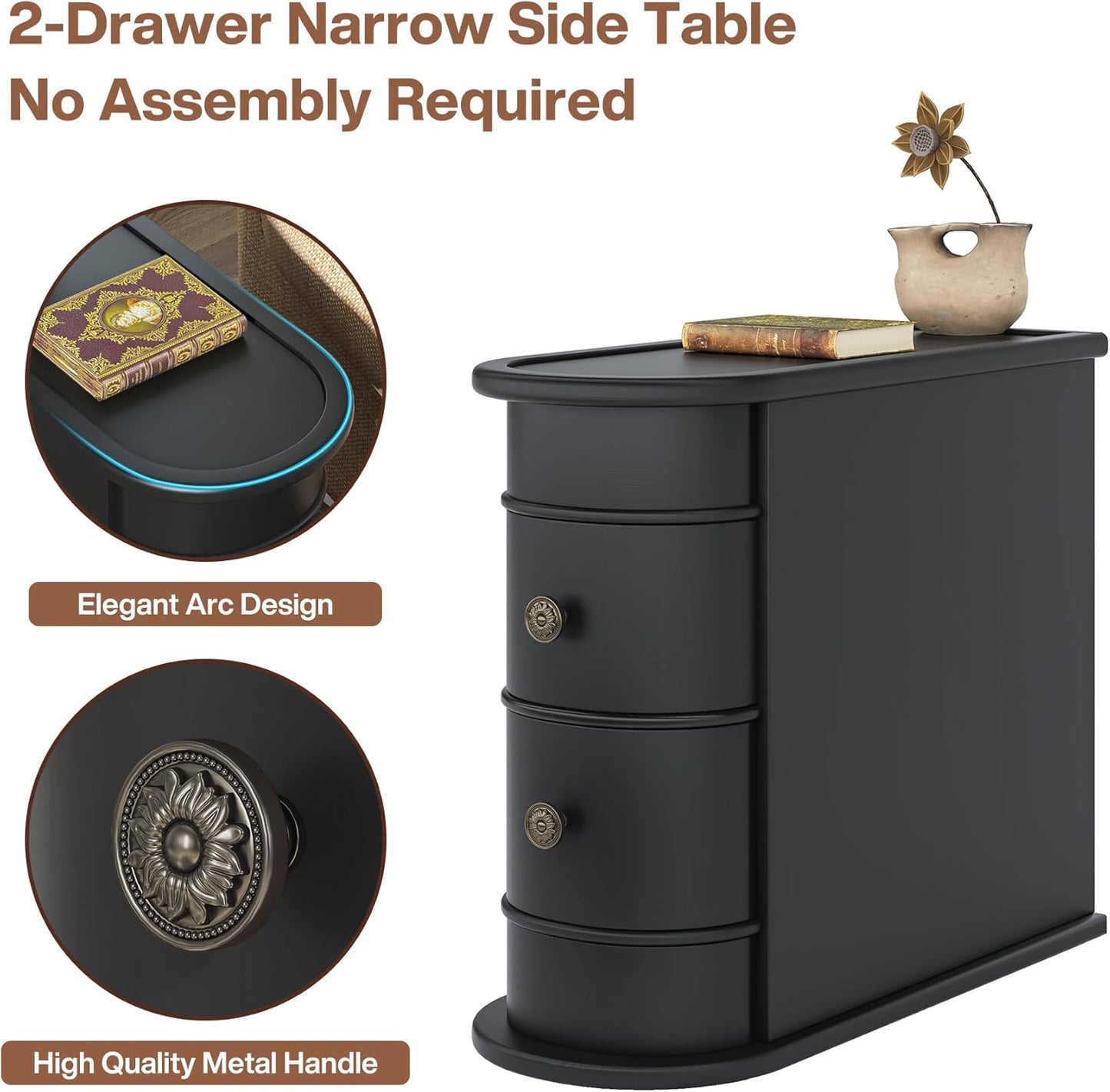 💥$49 Only today💥Wood End Table Set of 2