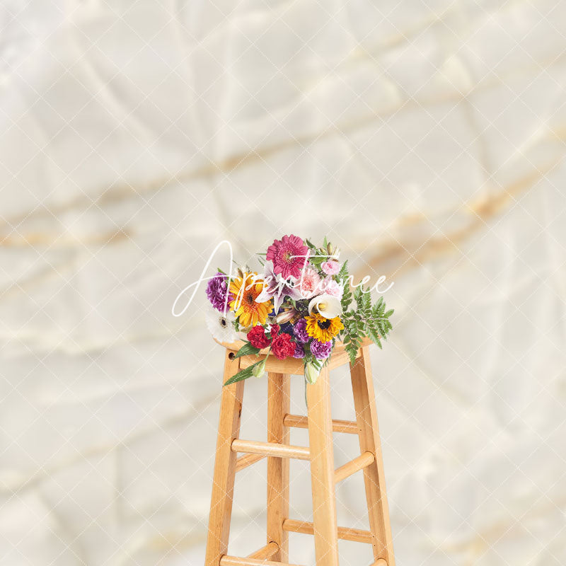 Aperturee Classic Marble Beige Abstract Photo Backdrop