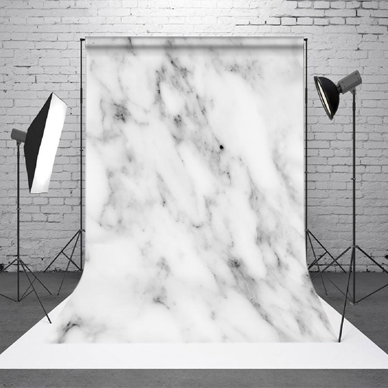 Aperturee Fine Art White Grey Abstract Marble Pattern Backdrop