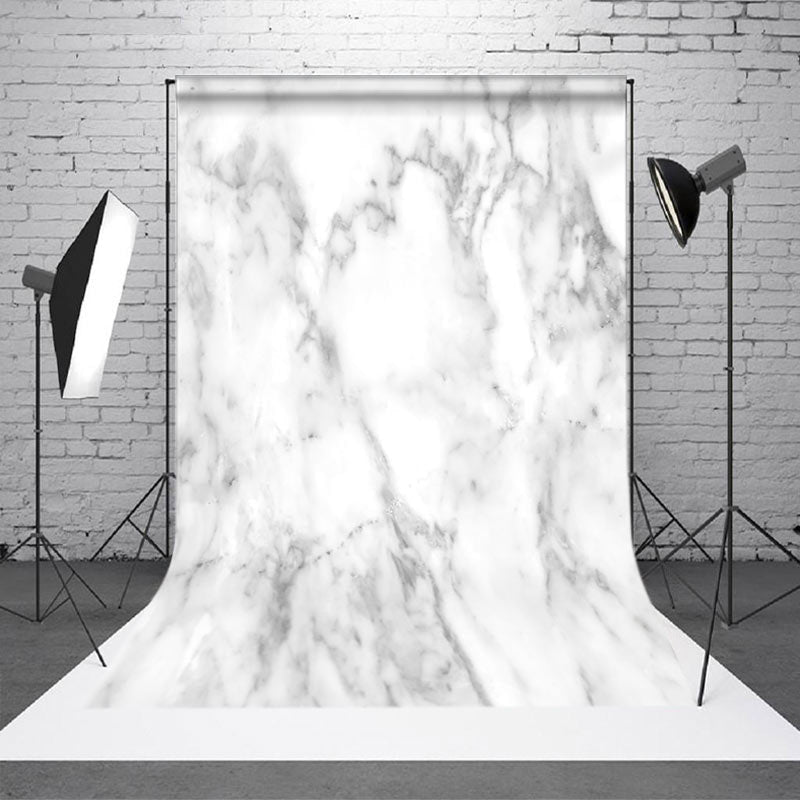 Aperturee Grey White Simple Abstract Marbled Pattern Backdrop