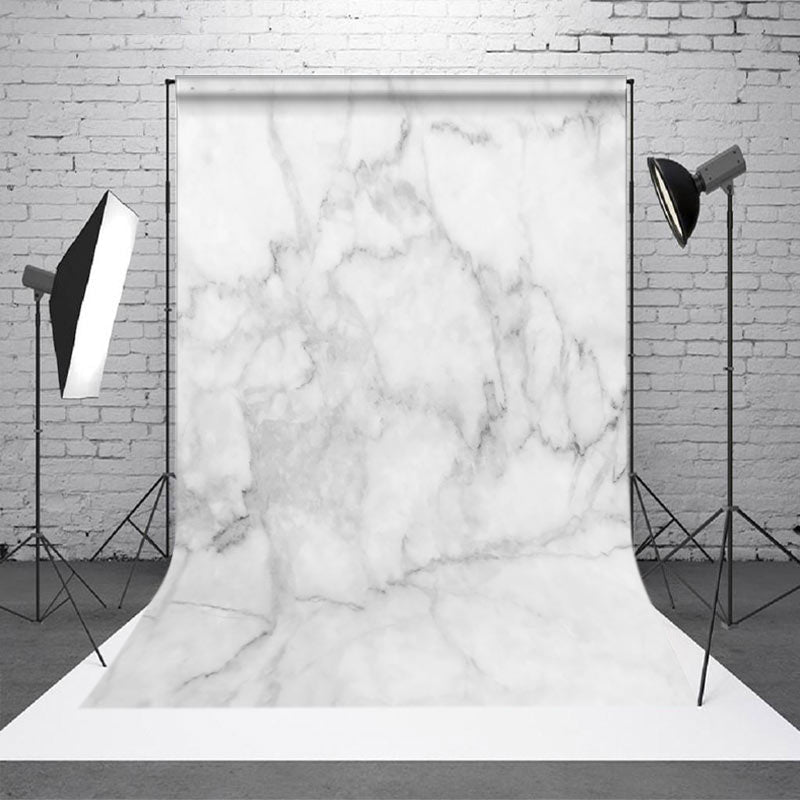 Aperturee Modern White Black Marbled Texture Pattern Backdrop