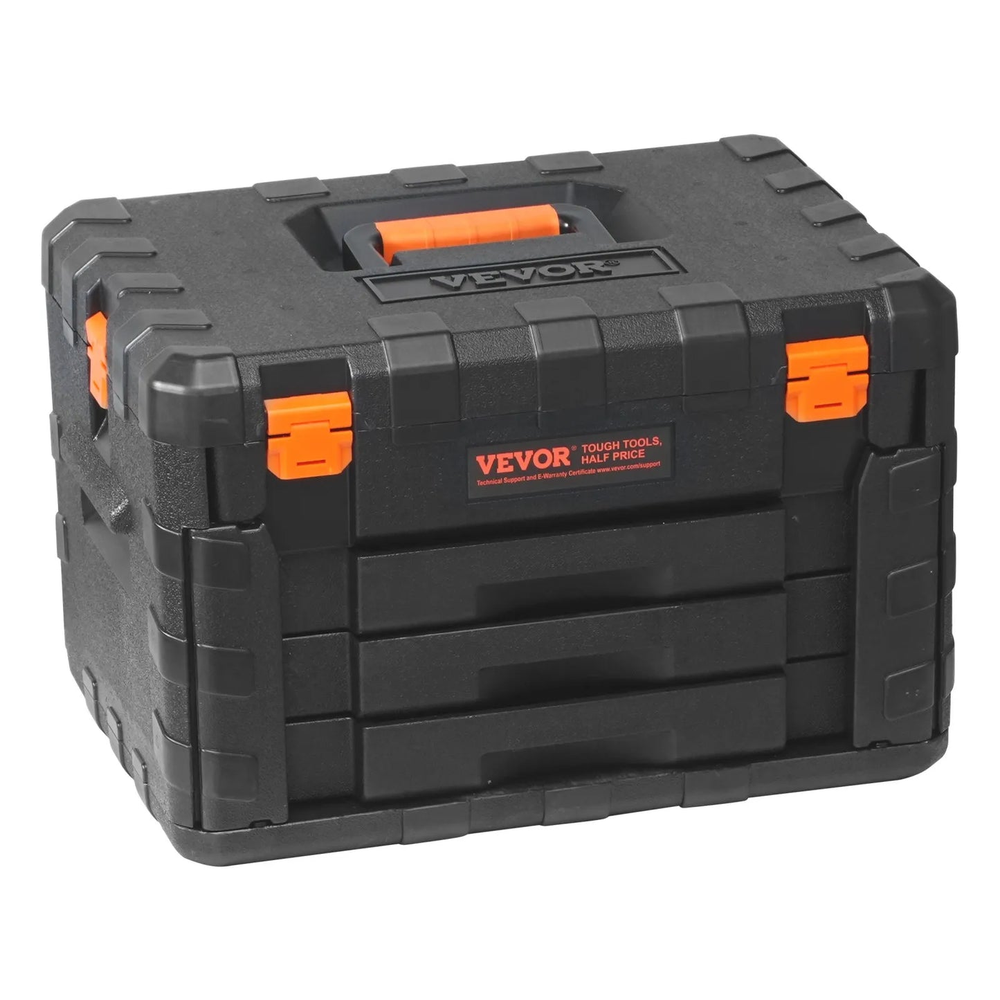 VEVOR Mechanics Tool Set and Socket Set, 1/4" 3/8" 1/2" Drive Deep and Standard Sockets, 450 Pcs SAE and Metric Mechanic Tool Kit with Bits, Hex Wrenches, Combination Wrench, Accessories, Storage Case