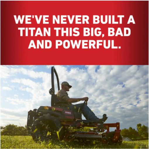 Titan MAX 60 in. IronForged Deck 26.Riding lawn mower