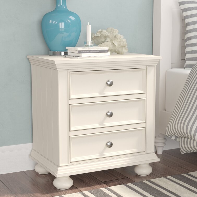 【Buy One Get One Free】28'' Tall 3 - Drawer Nightstand  Set of 2