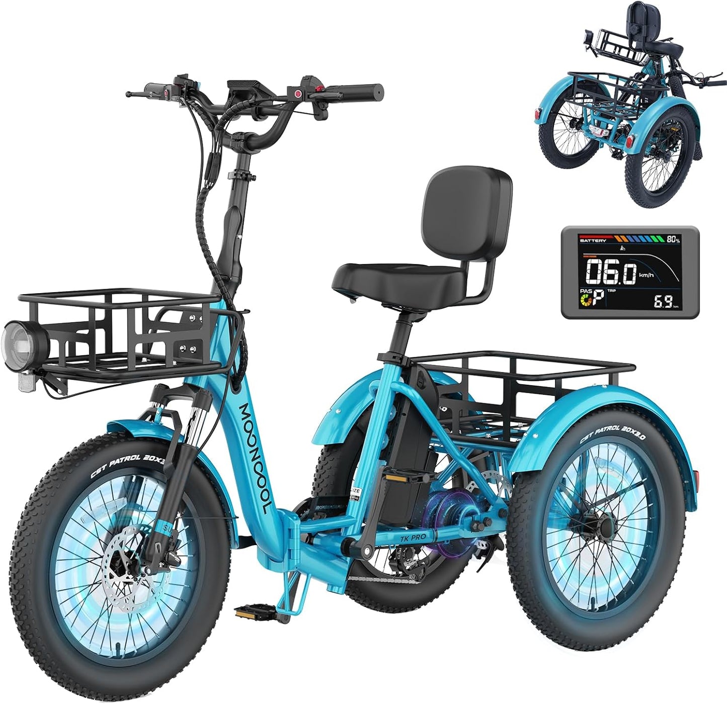 US Independence Day Is Coming – 90% OFF Electric Trike w/ 3 Wheels, 500W Motor & Basket – Today Only! | Limit 1 | Only 200 Units!
