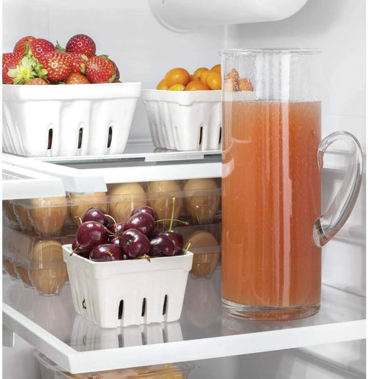 💝LAST DAY FOR CLEARANCE✨GE GNE27JYMFS French door refrigerator, 27 cubic feet total capacity, made of fingerprint-resistant stainless steel