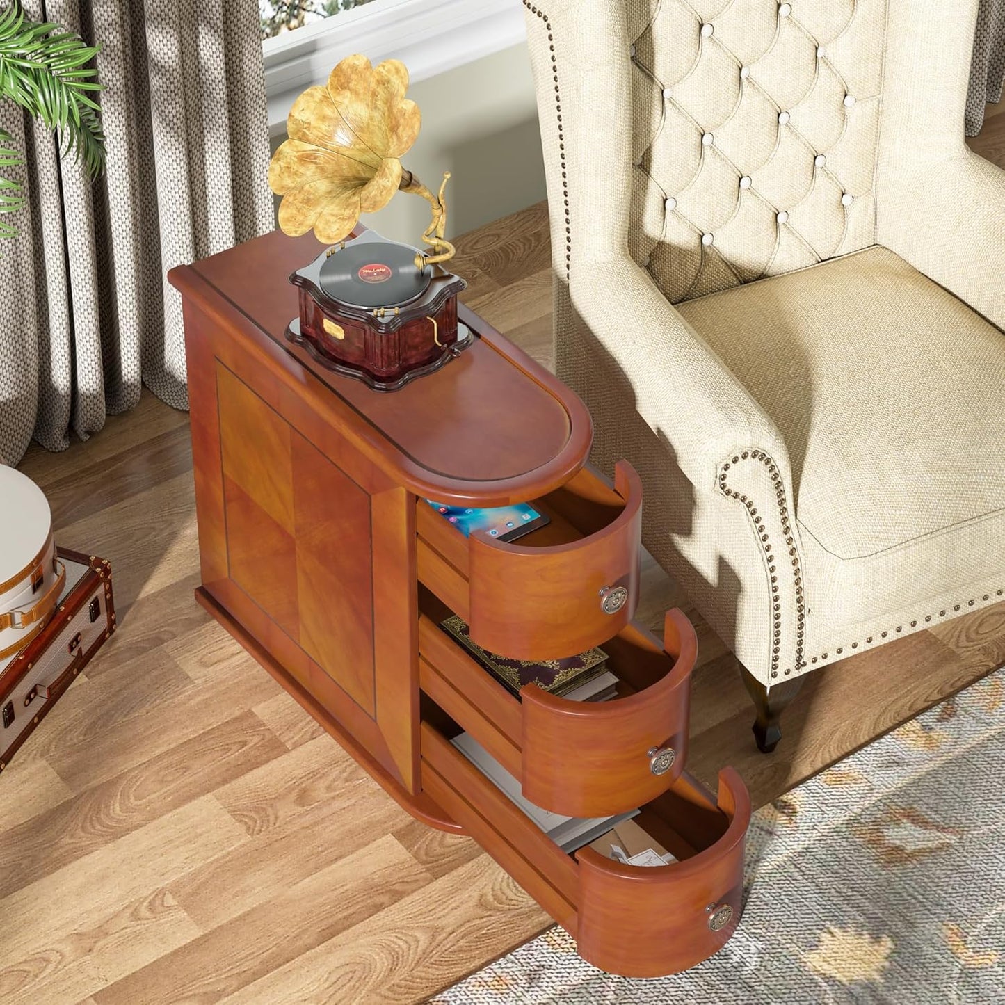 💥$49 Only today💥Wood End Table Set of 2