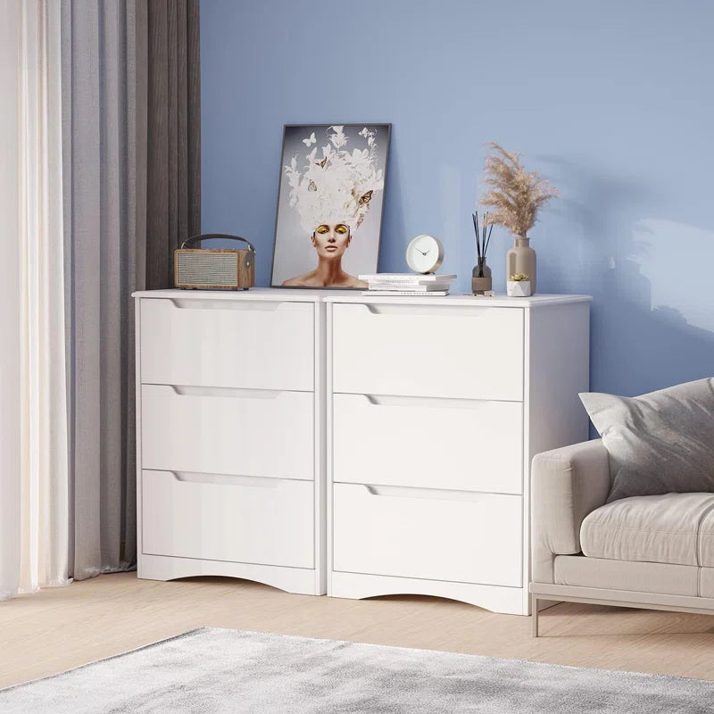 Michiaki 24.41" W 3 Drawer Dresser