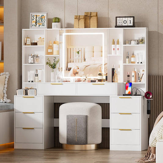 🔥Elegant White Vanity Desk