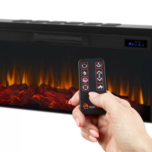 Alcott 75" Landscape Electric Fireplace by Real Flame