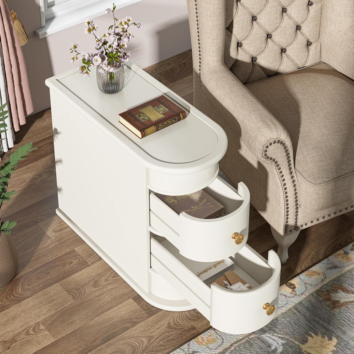 💥$49 Only today💥Wood End Table Set of 2