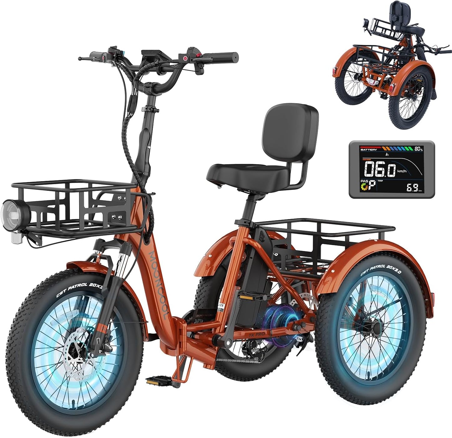 US Independence Day Is Coming – 90% OFF Electric Trike w/ 3 Wheels, 500W Motor & Basket – Today Only! | Limit 1 | Only 200 Units!