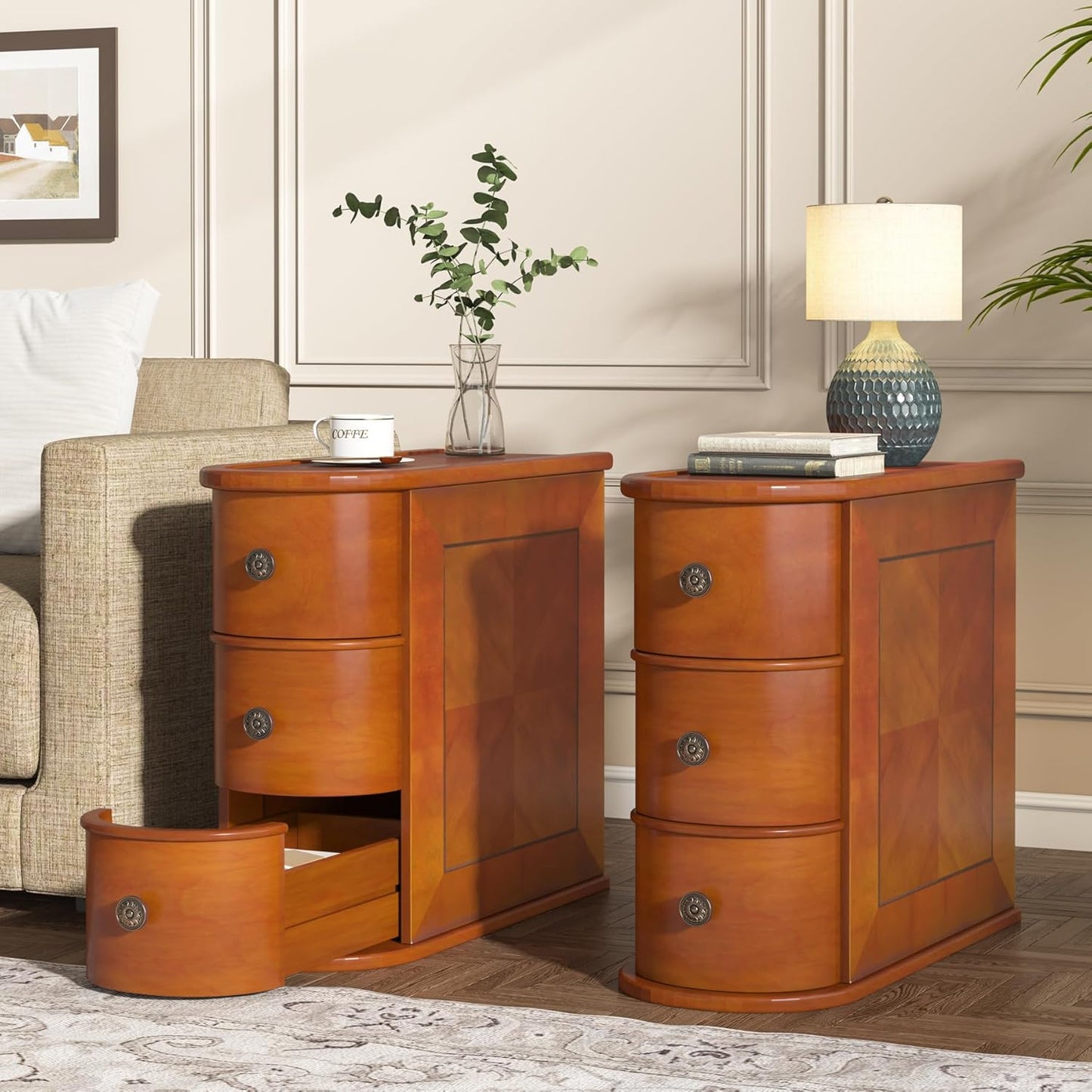 💥$49 Only today💥Wood End Table Set of 2