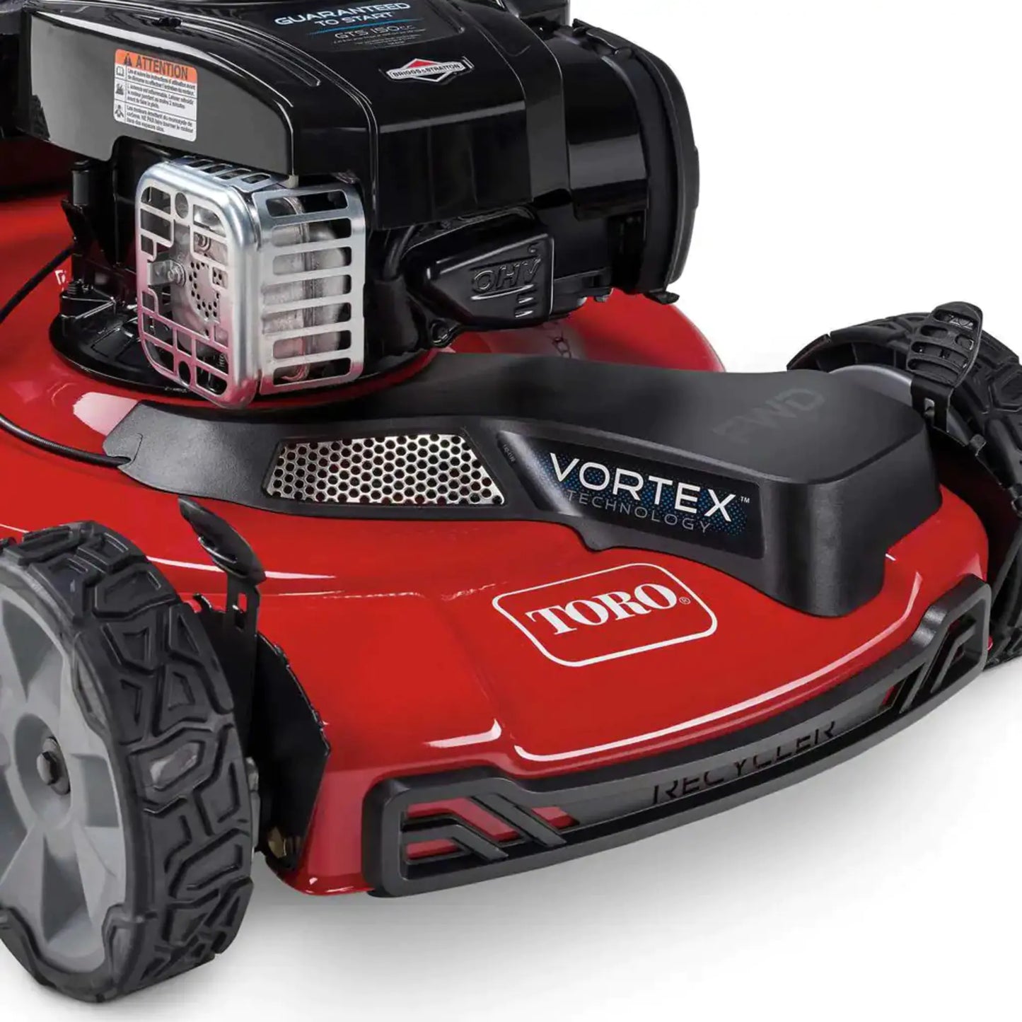 Toro 21442 22 in. Recycler Briggs & Stratton High Wheel FWD Gas Walk Behind Self Propelled Lawn Mower with Super Bagger $135