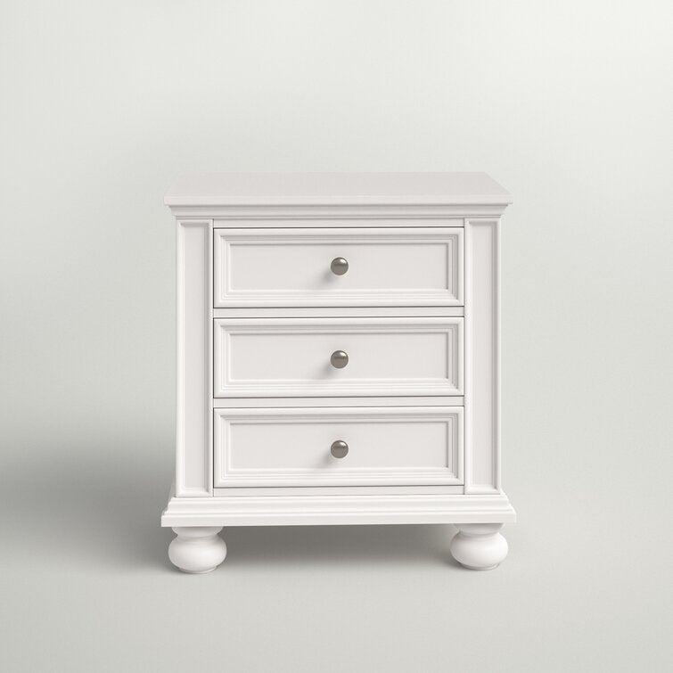 【Buy One Get One Free】28'' Tall 3 - Drawer Nightstand  Set of 2