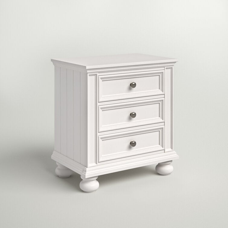 【Buy One Get One Free】28'' Tall 3 - Drawer Nightstand  Set of 2