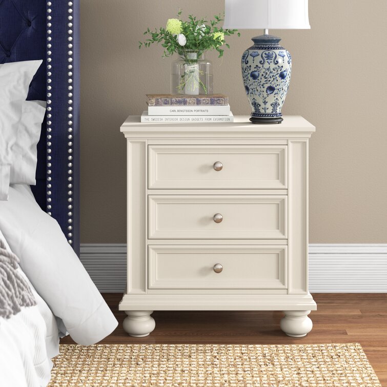 【Buy One Get One Free】28'' Tall 3 - Drawer Nightstand  Set of 2