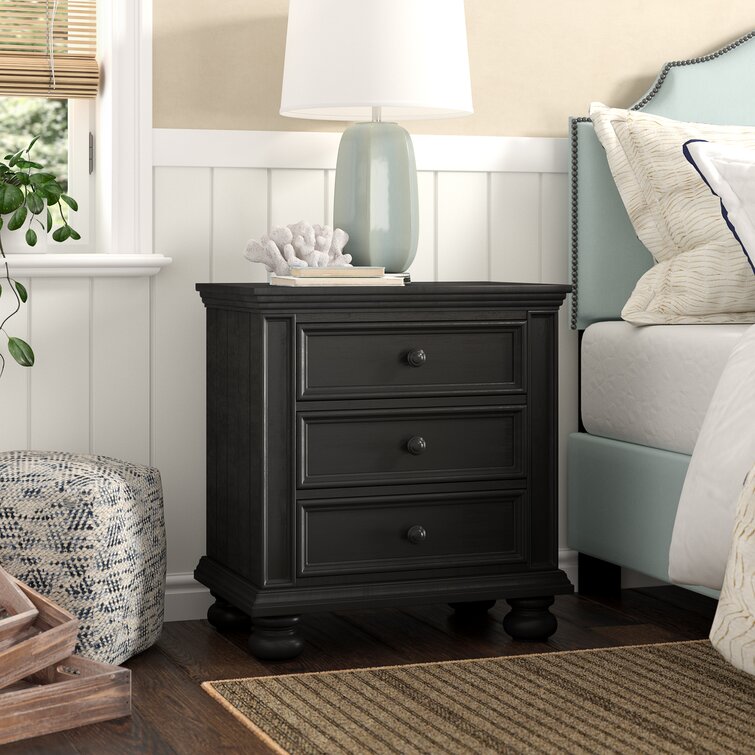 【Buy One Get One Free】28'' Tall 3 - Drawer Nightstand  Set of 2