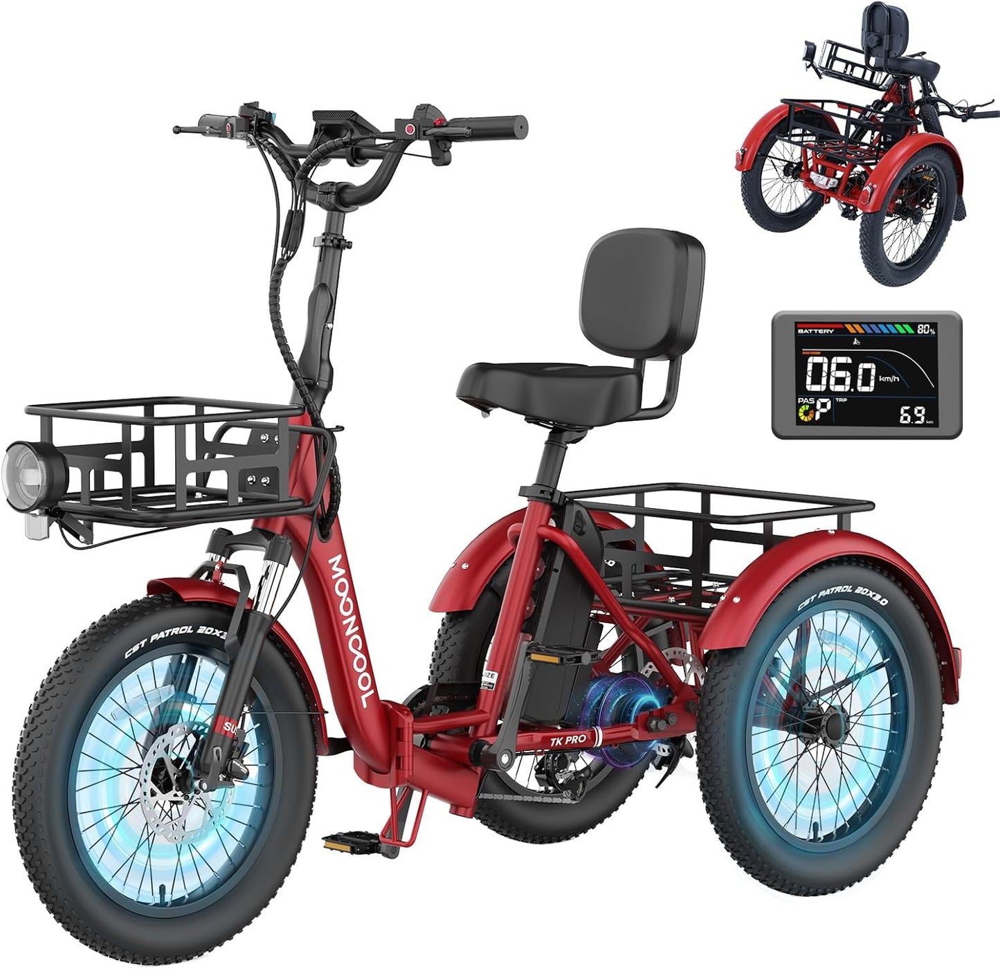 US Independence Day Is Coming – 90% OFF Electric Trike w/ 3 Wheels, 500W Motor & Basket – Today Only! | Limit 1 | Only 200 Units!