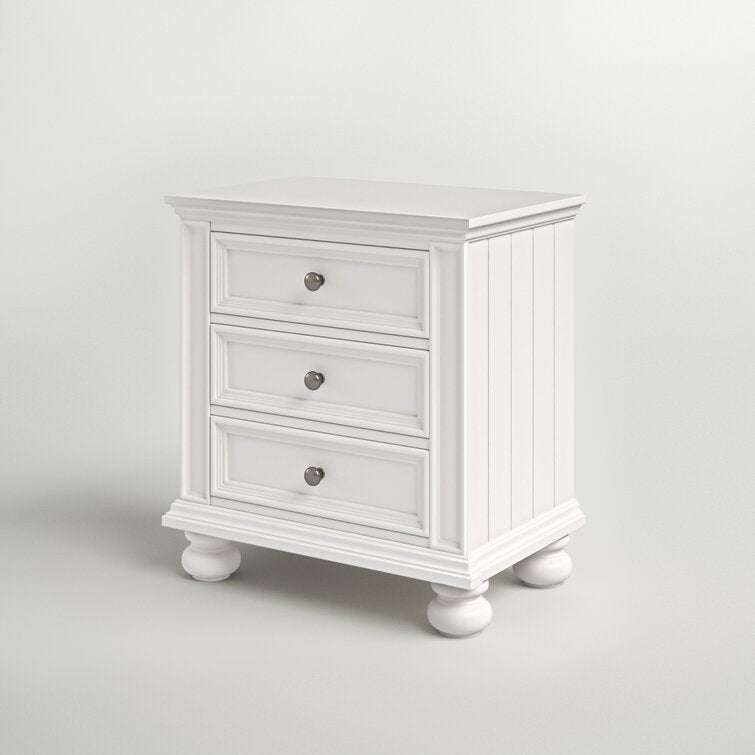 【Buy One Get One Free】28'' Tall 3 - Drawer Nightstand  Set of 2