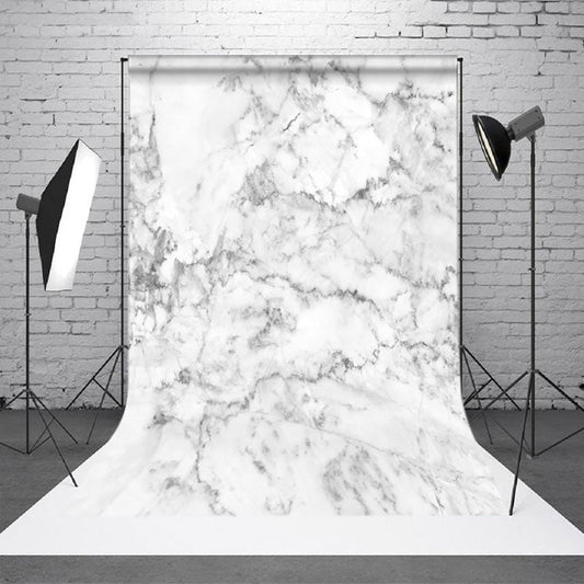 Aperturee Abstract White Grey Marbled Print Photo Backdrop