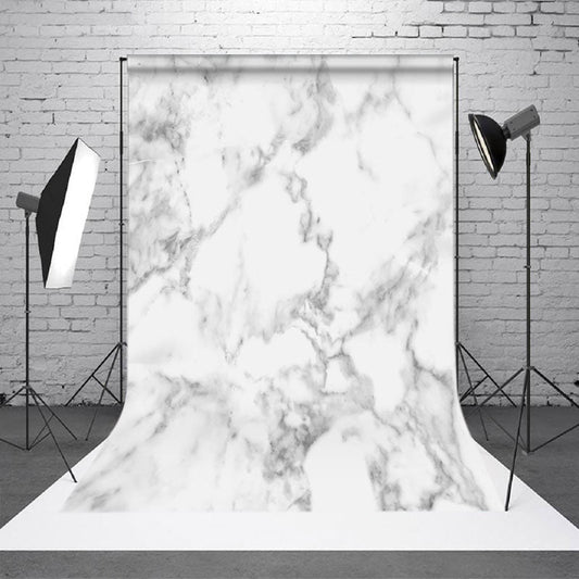 Aperturee Blurry White Grey Marbled Texture Photo Backdrop