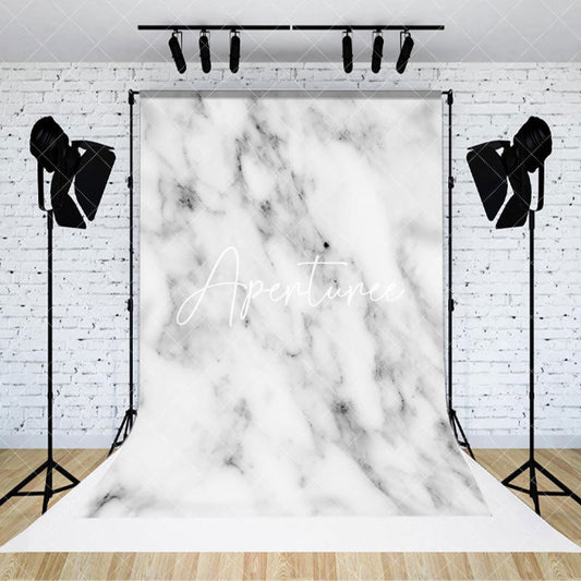 Aperturee Fine Art White Grey Abstract Marble Pattern Backdrop